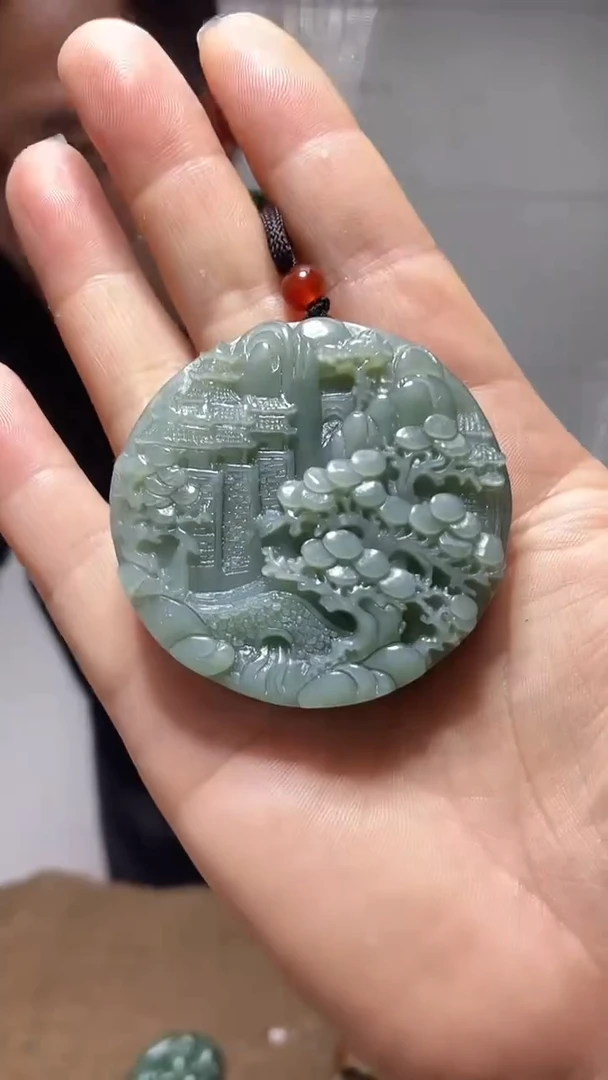 和田玉未镶嵌挂件1
