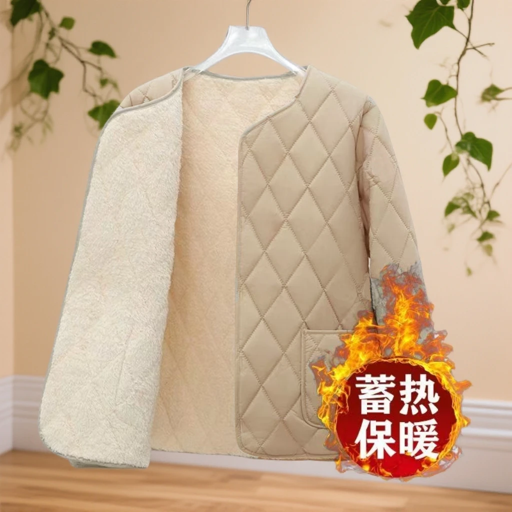 保暖女长袖棉衣女款加绒修身棉服冬季蓄热女士外穿