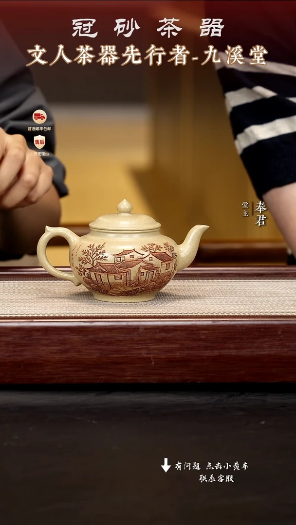 茶壶紫砂九溪堂壶s1