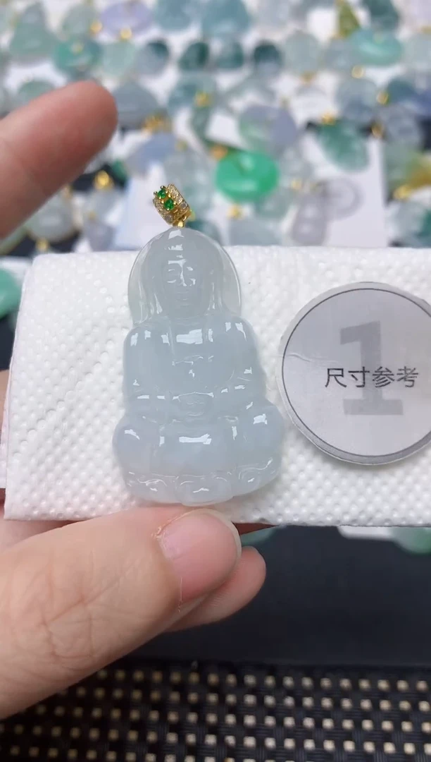 颈饰未镶嵌翡翠天然缅甸A货翡翠