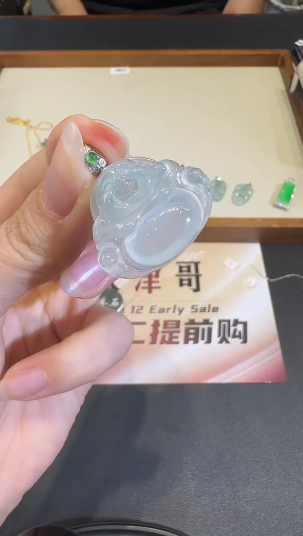 颈饰18K金镶嵌翡翠X1207-512-432