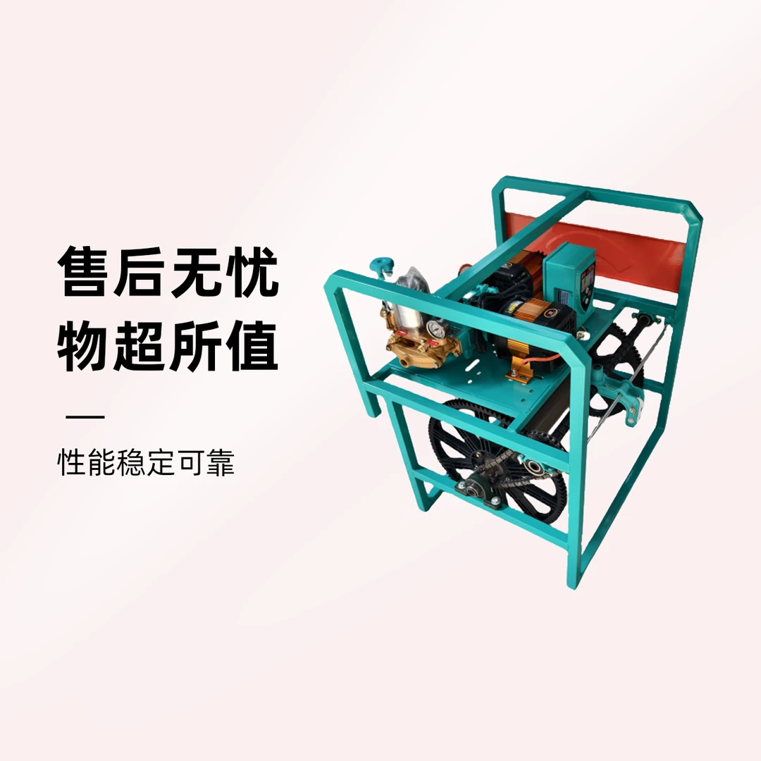 农用48V60V电动遥控卷管打药机齿轮款不丢动力纯铜双电机大控制器