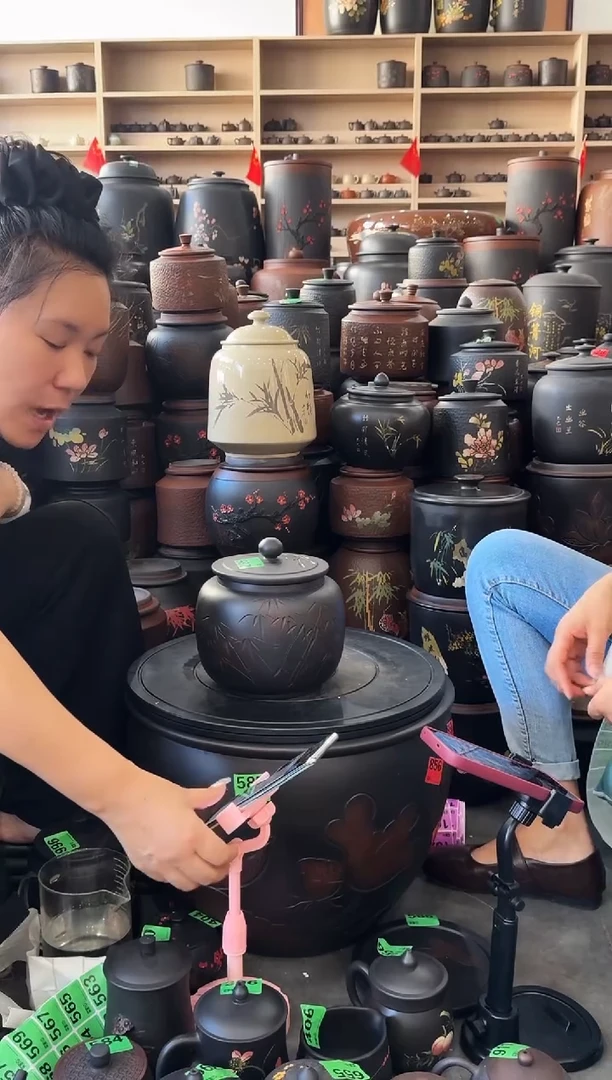瑕疵茶叶罐 苹果竹子 285