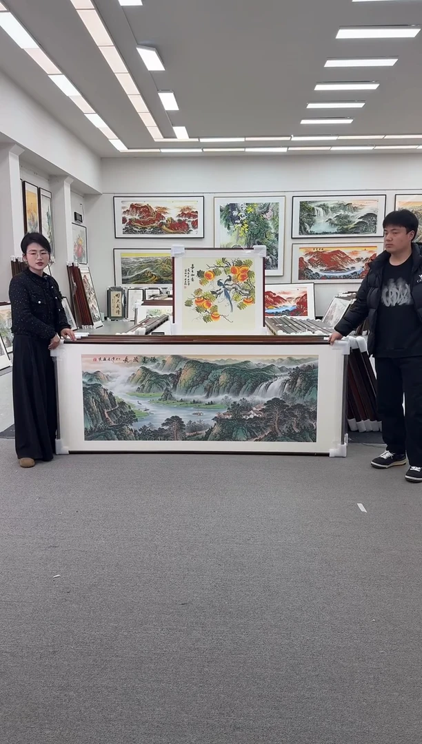 国画手绘219*88源远流长