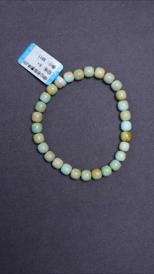 未镶嵌绿松石手链绿松老型手串6mm