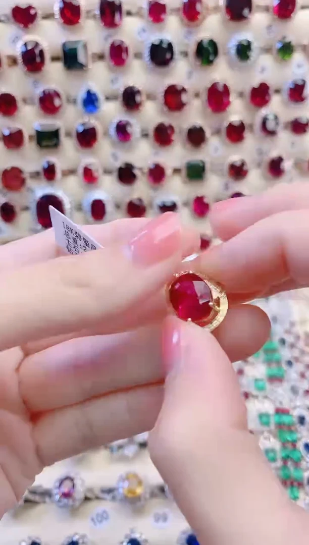 18K金镶嵌吊坠碧玺1