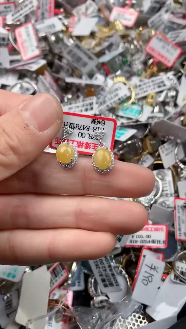 银S925镶嵌戒指翡翠4444-----6