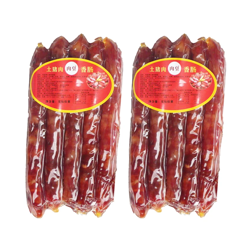 常山特产【土猪肉2/8肥瘦广式】传统纯肉咸香风干健康美味营养腊肠