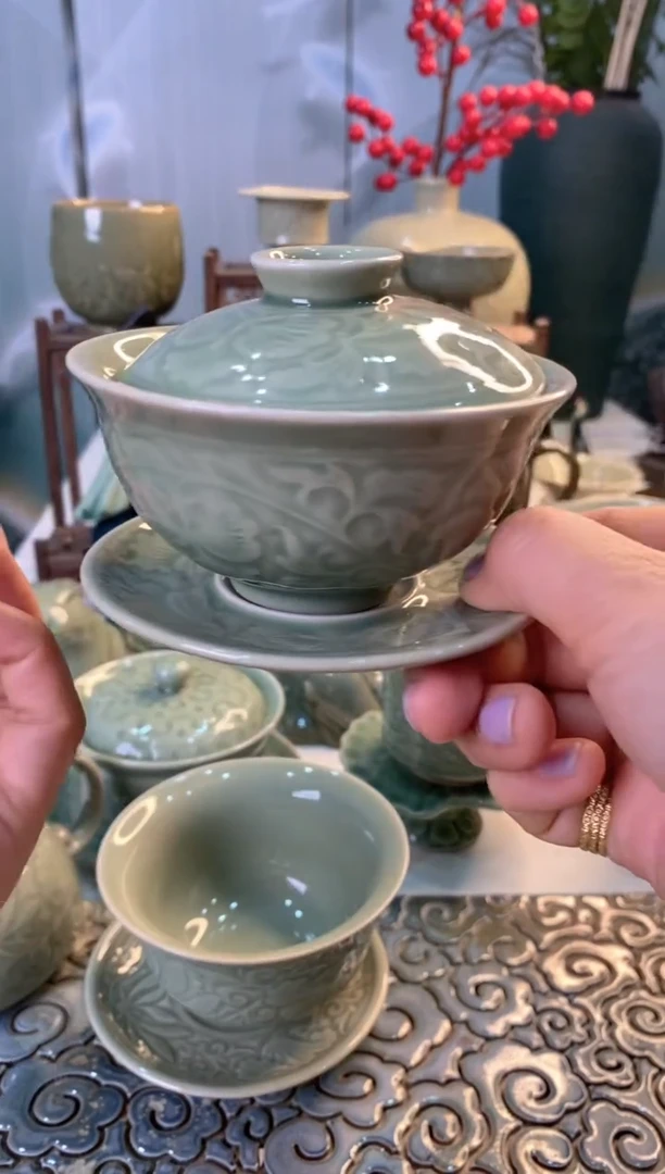瑕疵 缩小盖碗三才 特价处理