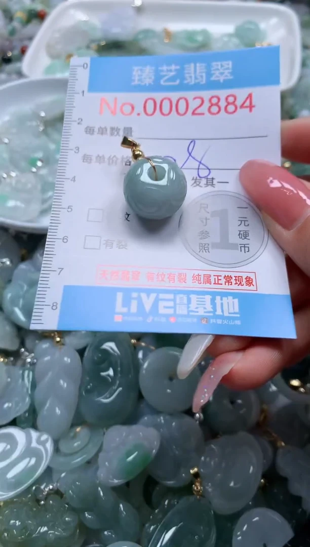 翡翠未镶嵌颈饰2884