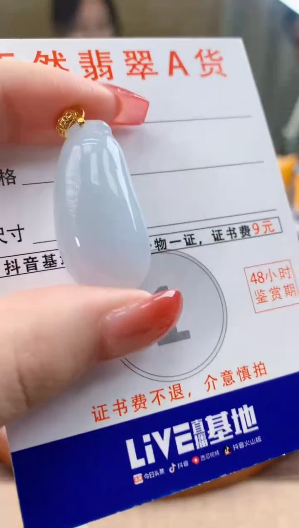 颈饰未镶嵌翡翠天然A货翡翠挂件