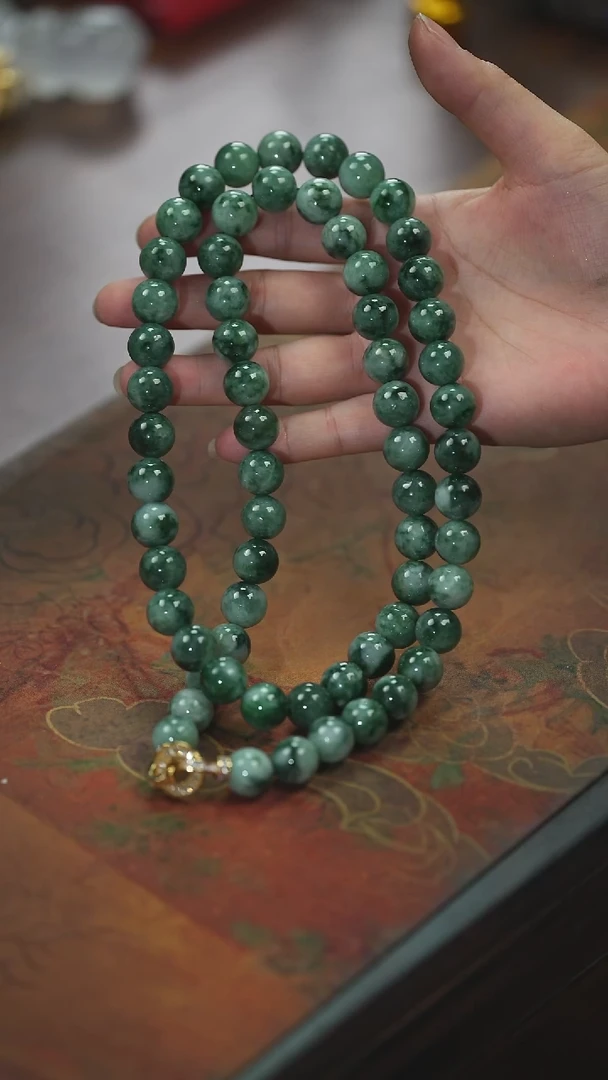 【闪购商品】翡翠挂件未镶嵌飘花罗汉链