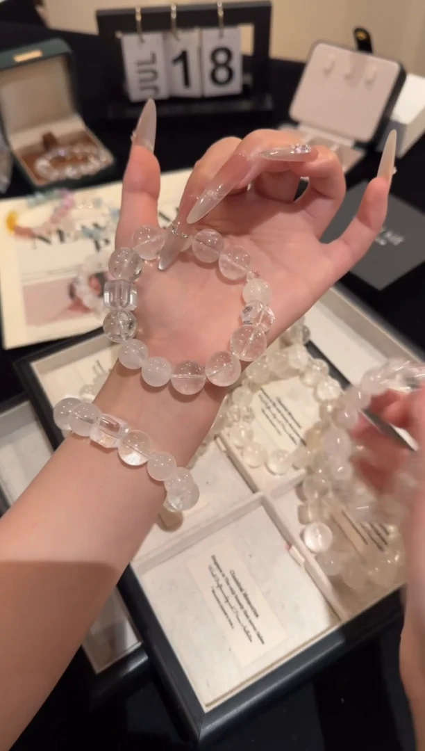 水晶手链合金心静如水多宝x2069