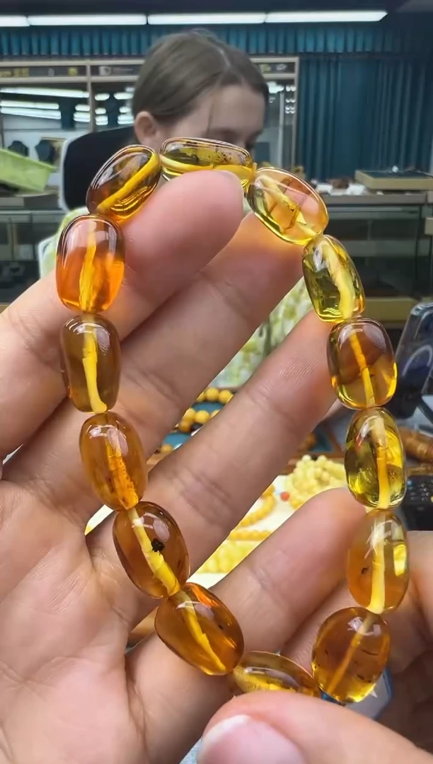 未镶嵌琥珀手链1秒拍号