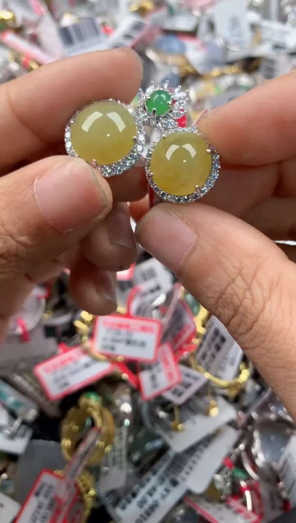 银S925镶嵌戒指翡翠8888-----6