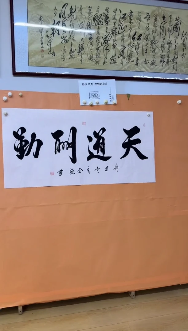 书法天道酬勤作品