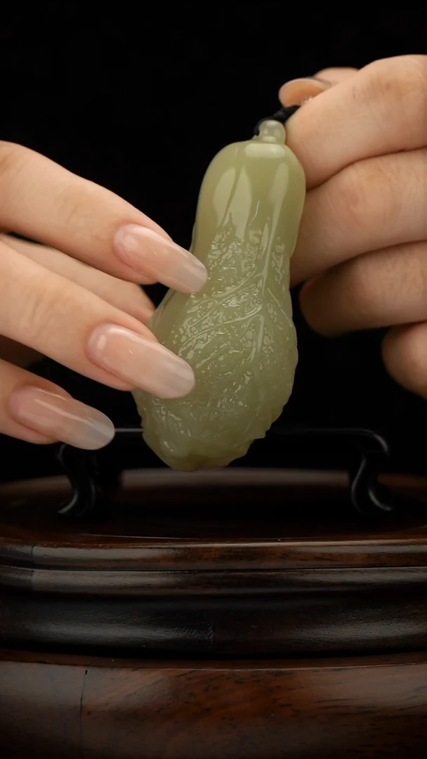 玉【手握百财】天然玉石手把件