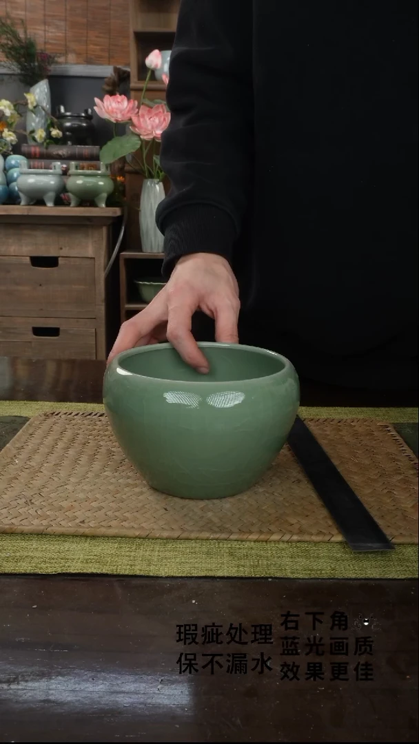 陶瓷苹果茶渣缸A-14（直径）次品保不漏水外观不完美