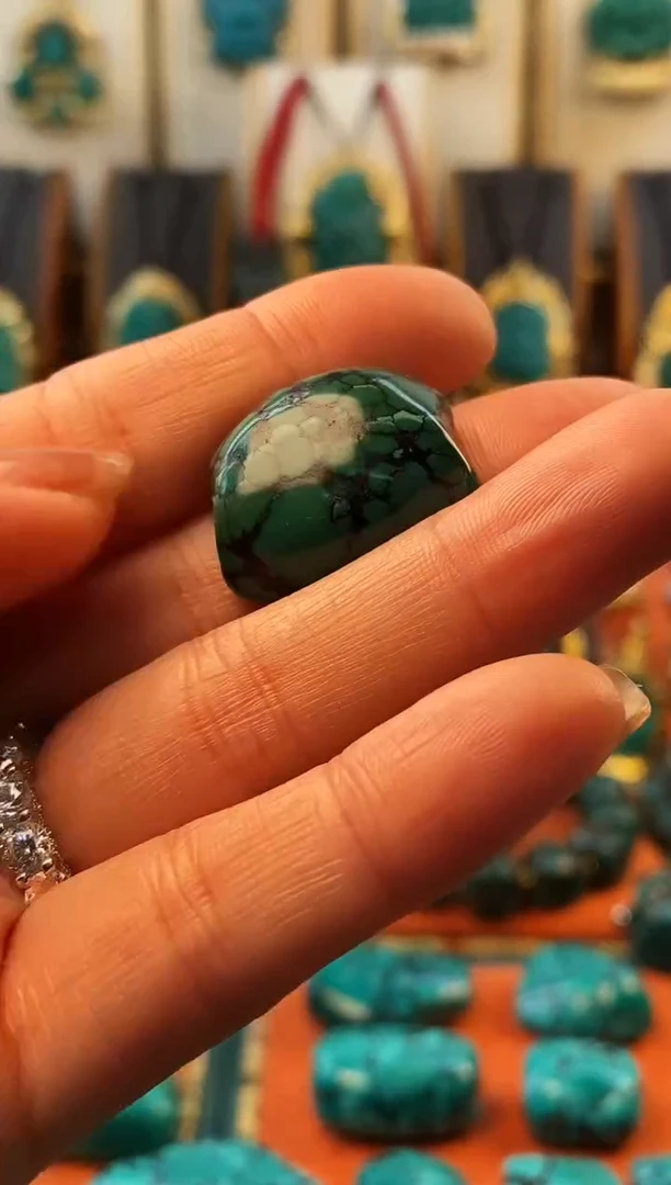 未镶嵌绿松石.网花 单颗  23*20*11