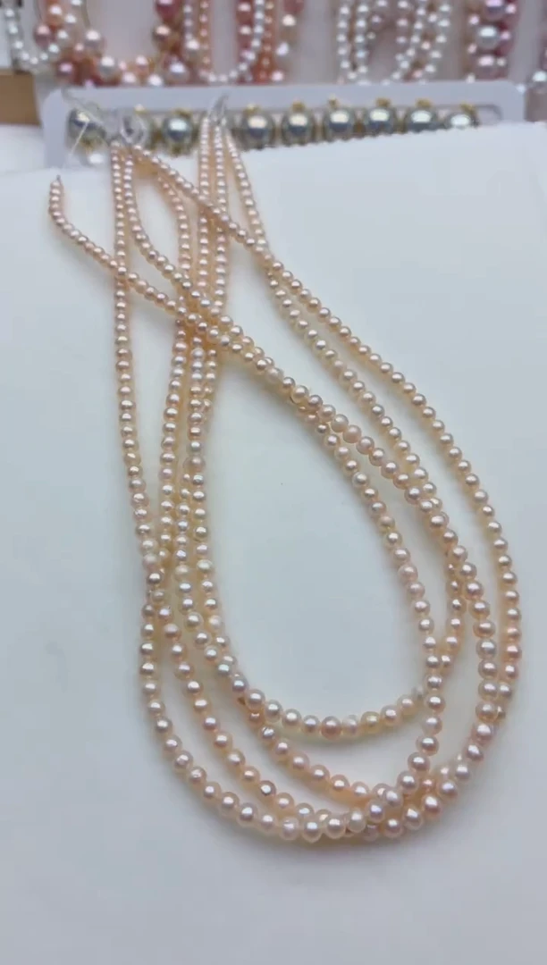 未镶嵌淡水珍珠裸珠无扣头多样性发其一，非无暇