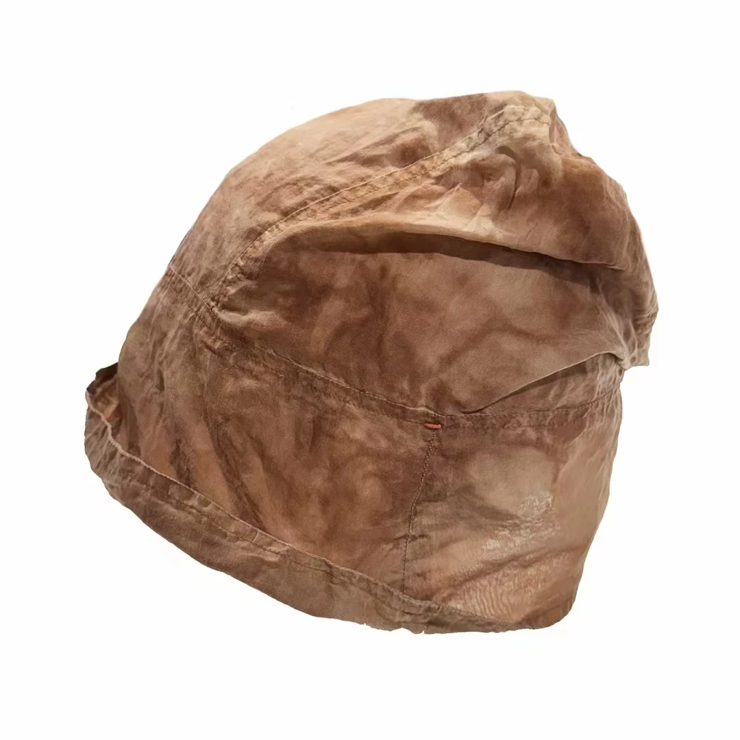 左岸迷香 原创设计 【帽子】植物染 100%桑蚕丝 春夏 休闲百搭0017