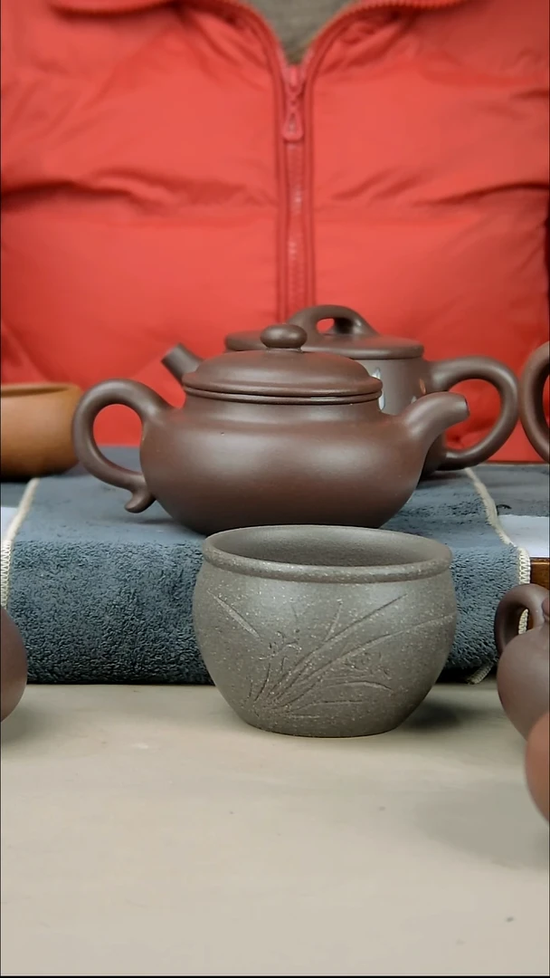 茶壶紫砂230/240仿古底槽清加一个杯子