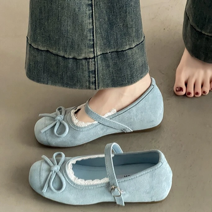 法式百搭浅口单鞋女2025年新款春夏配裙气质温柔风芭蕾舞晚晚鞋