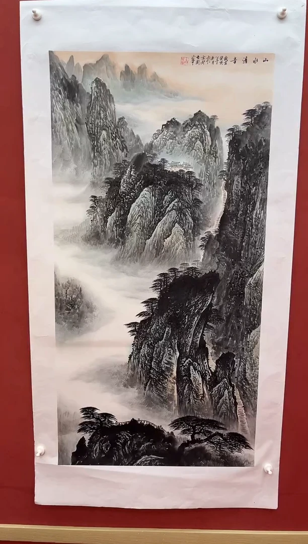 【闪购商品】国画古新华 山水清音 宣纸手绘画作