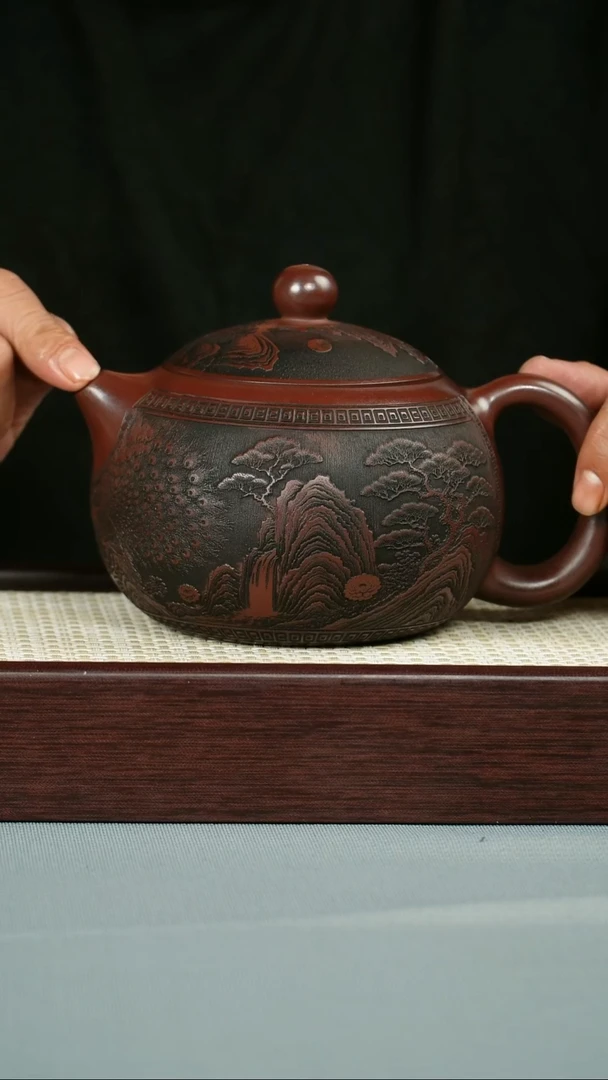 茶壶紫砂 石红泥料  大西施