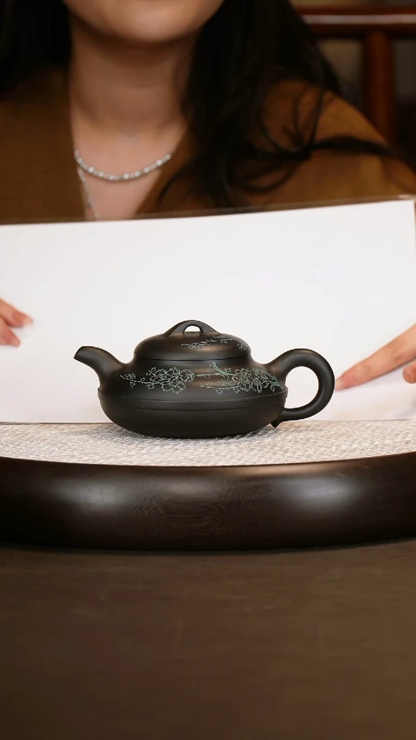 【邵德华】线圆壶  铁砂泥 300c