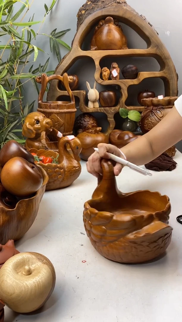 香樟木A15大元宝摆件/尺寸