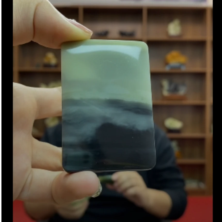 和田青花无事牌吊坠-多样性发货