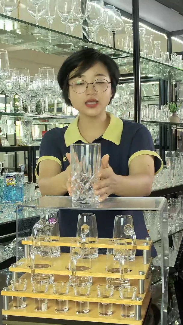 水晶玻璃平底款啤酒杯6231