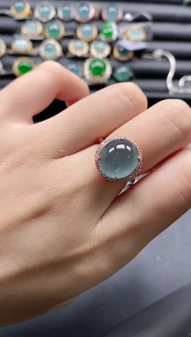 【闪购商品】翡翠戒指银S925镶嵌1111