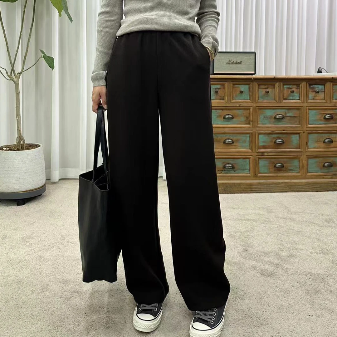 HALUNGLE/海伦格丽   Z9216   高级宽松垂感休闲阔腿香蕉裤