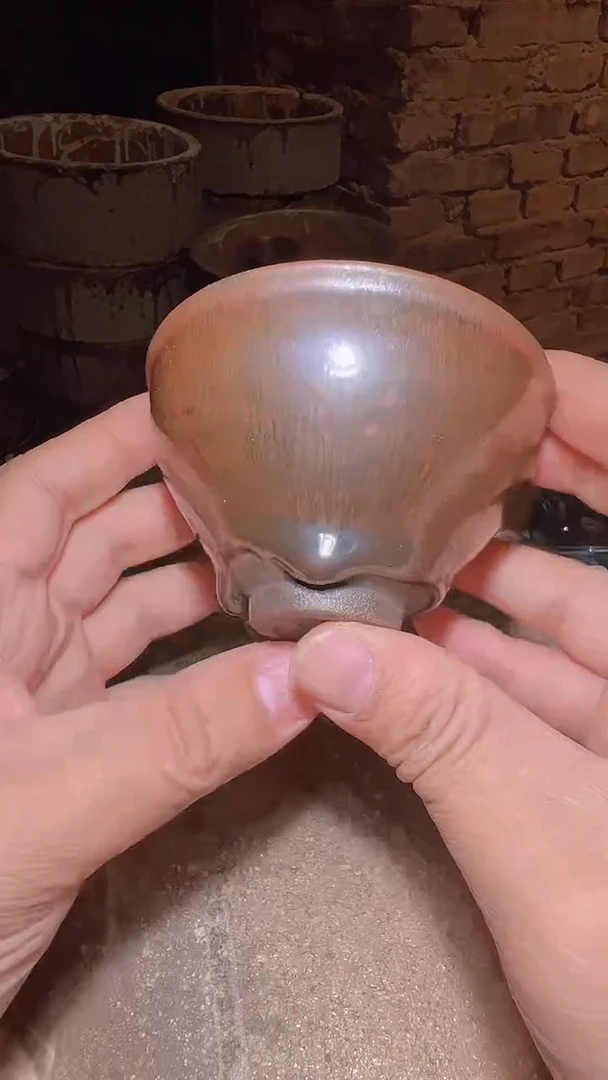 茶盏爱****子60柴烧建盏主人杯