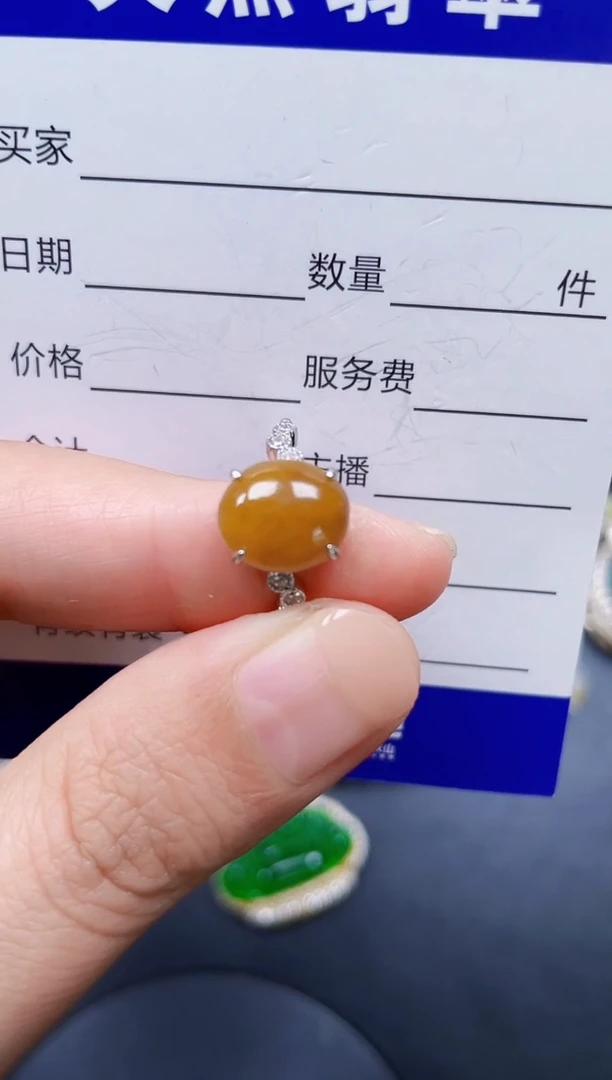 银S925镶嵌戒指翡翠316