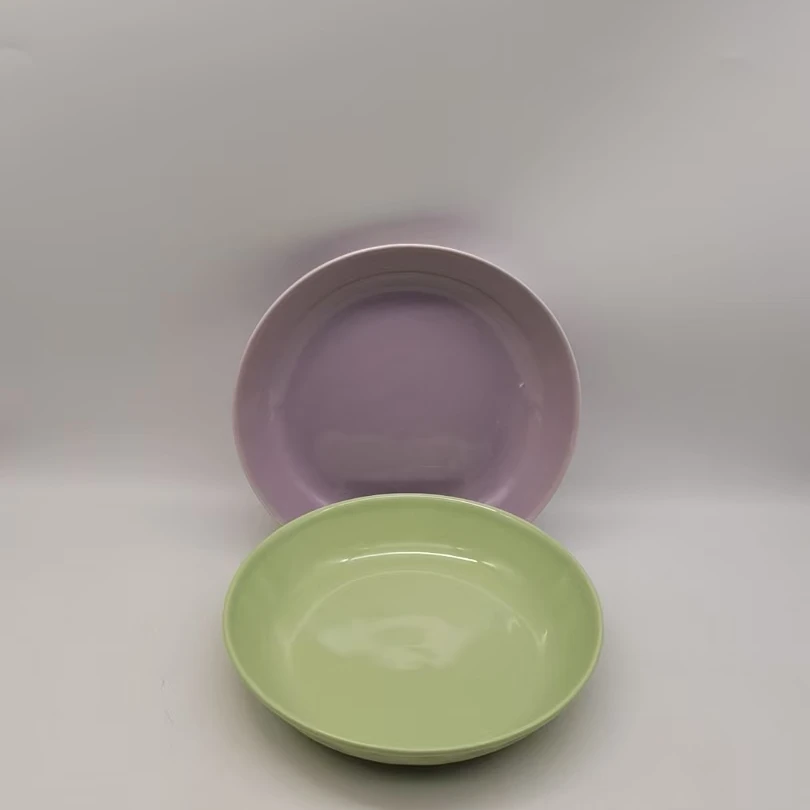 5570 圆盘2个（微瑕，口径20，高4）陶瓷餐具B128