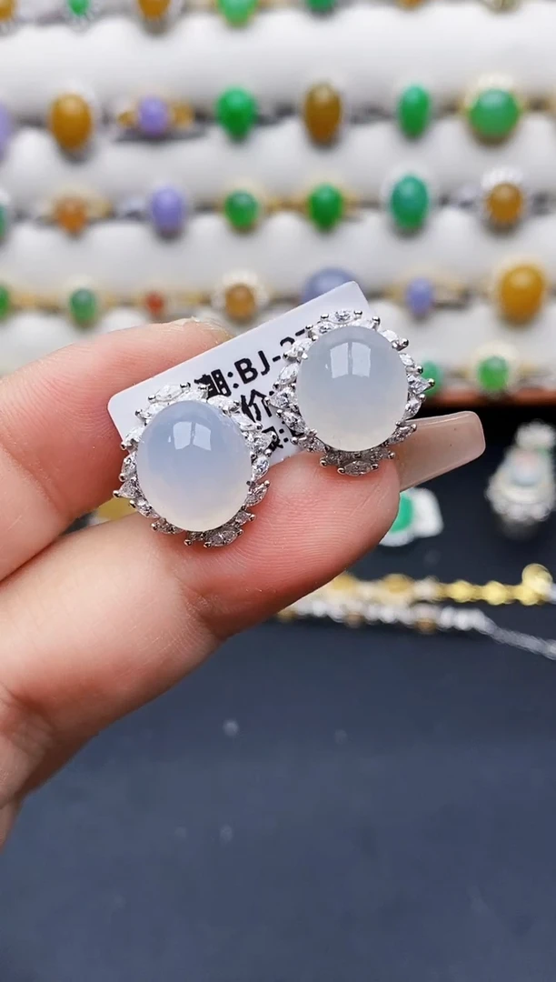 银S925镶嵌戒指翡翠0348