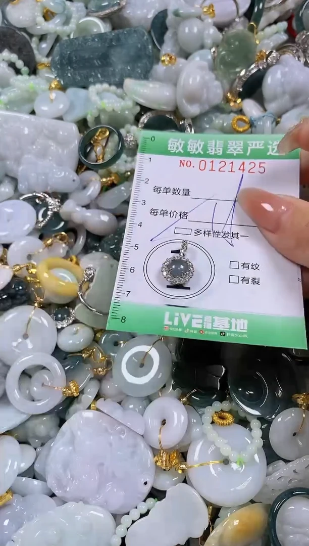 【闪购商品】翡翠颈饰未镶嵌闪购0121425多样性发其一