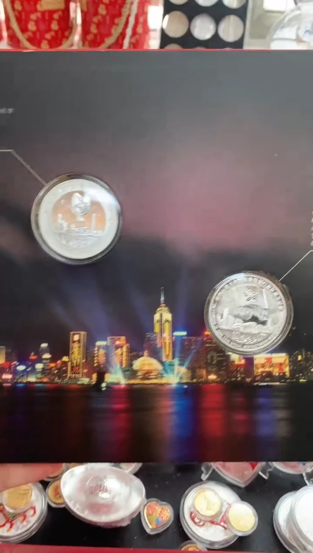 纯银西部开通香港回归纪念币章