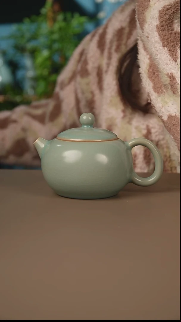 仿古天青西施壶微暇