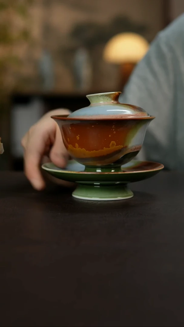 杯景德镇陶瓷杯碗柴烧多人微瑕