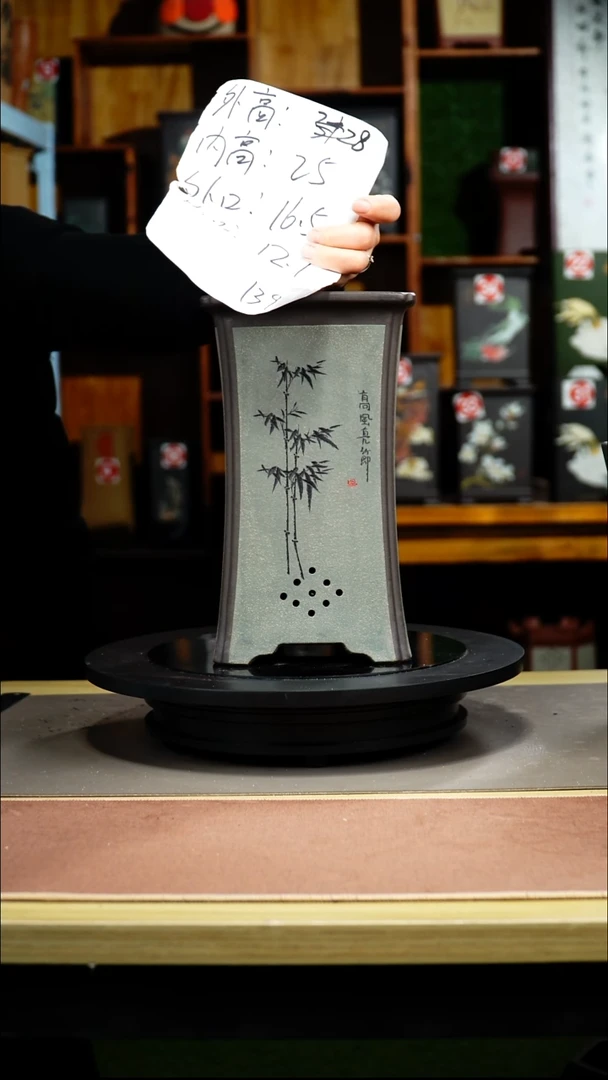 紫砂花盆紫砂花盆