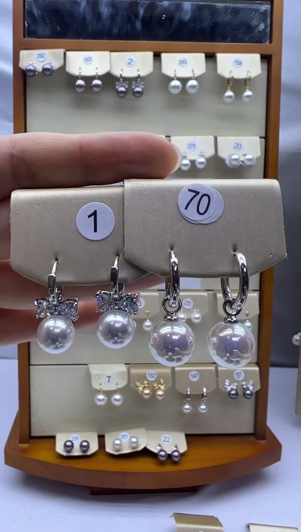 未镶嵌耳饰淡水珍珠1+70