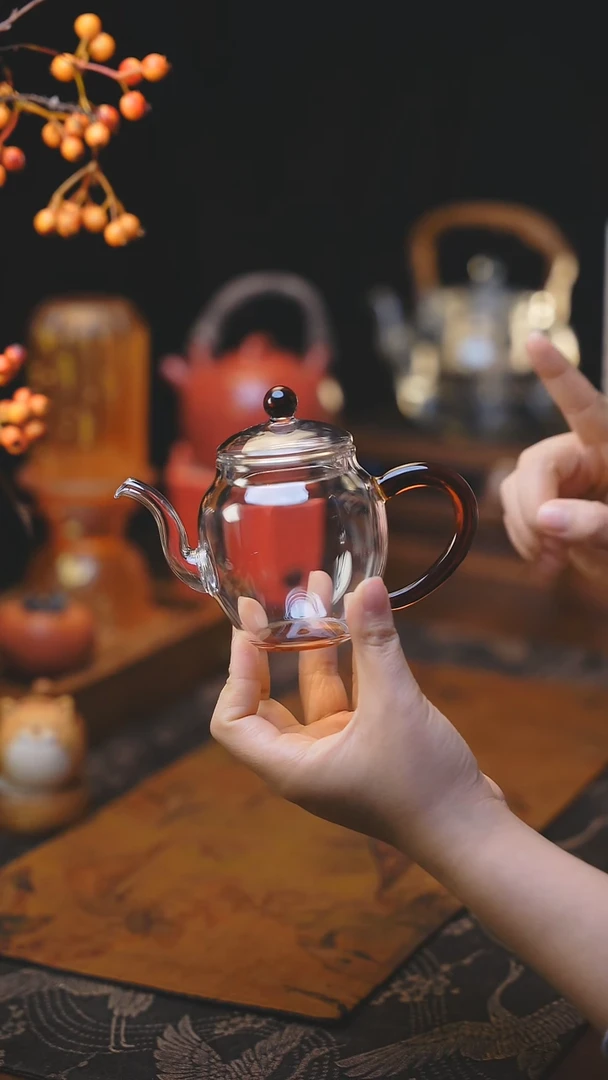 【闪购商品】开场福利 美人肩泡茶壶 琥珀色