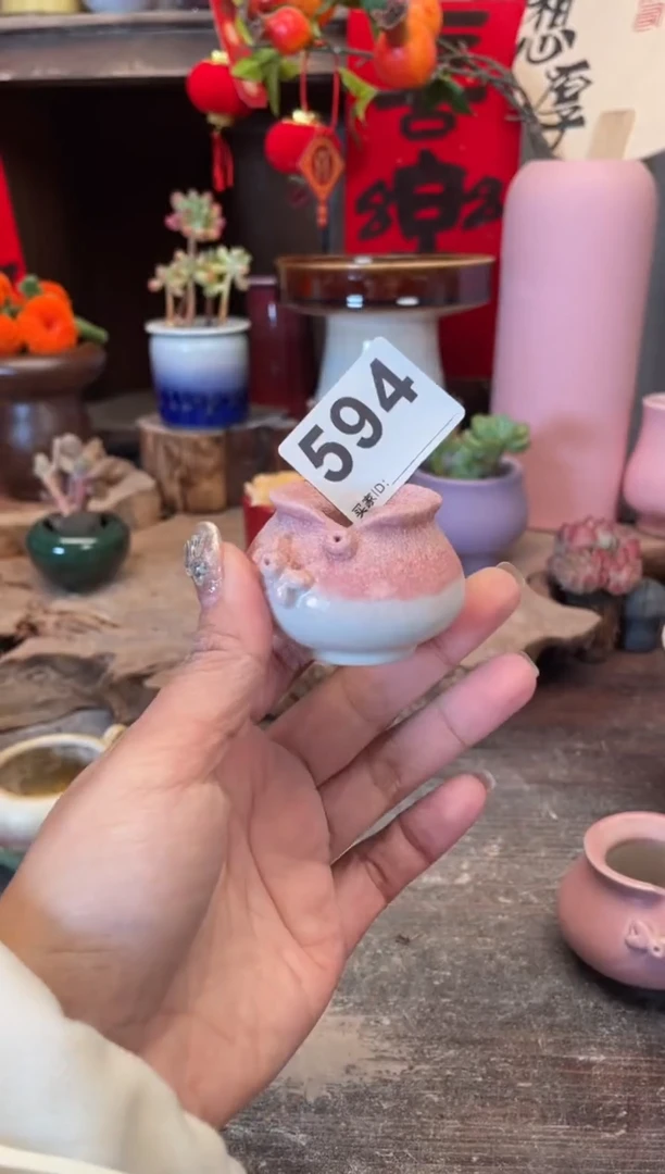 【闪购商品】摆件594知木小芳花盆