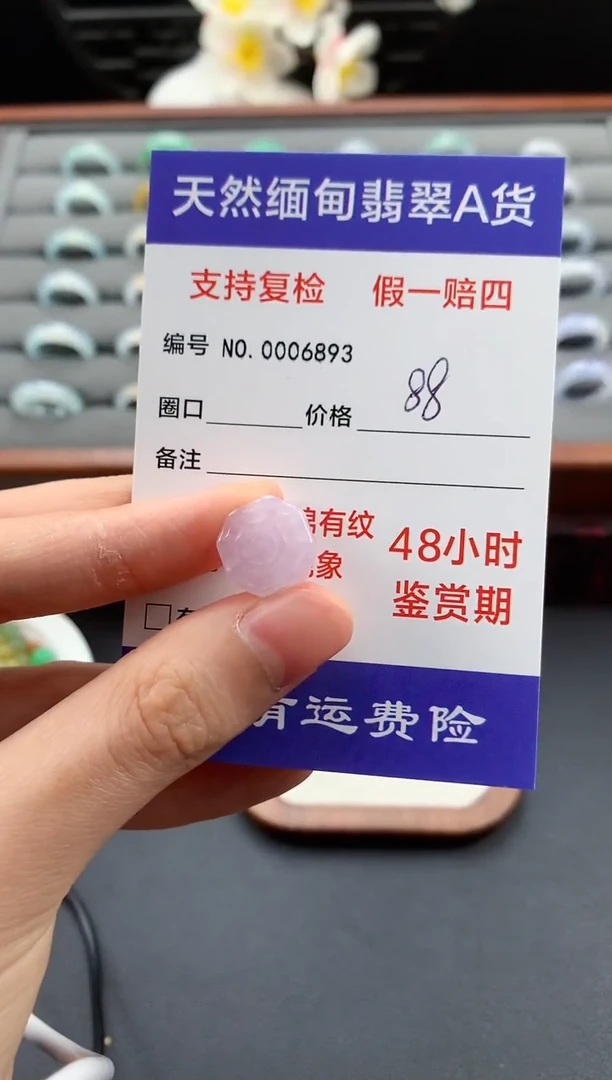 颈饰未镶嵌翡翠小挂件