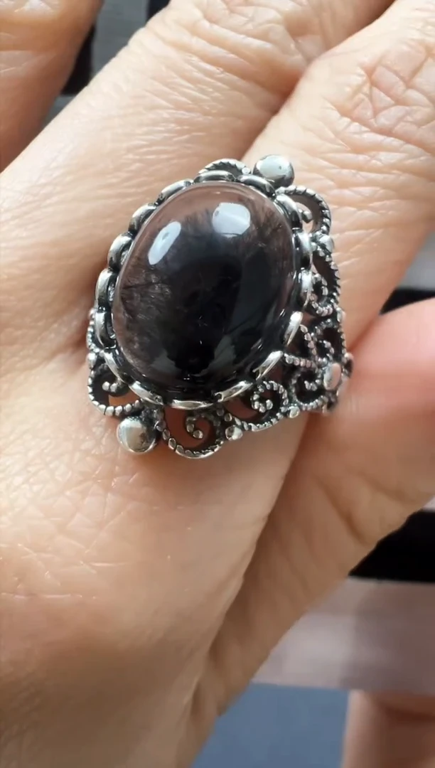 【闪购商品】水晶戒指银S925镶嵌发一（042）