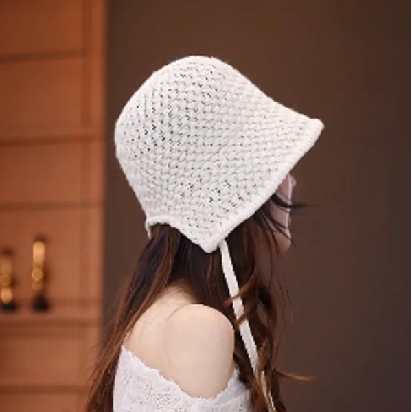 FANRUI/泛芮「贝贝同款」简约百搭针织系带渔夫帽子B14815